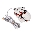 Miniatyrbild 1 av 7: LUOM Ergonomisk USB-kabelansluten spelmus 10 programmerbara knappar Justerbar DPI LED-ljus Vit