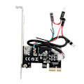 Miniatyrbild 1 av 7: Datorns strömbrytare återställningsknapp PCIE-kort APP fjärrkontroll PCIE X1-portkort för PC-dator