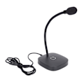 Miniatyrbillede 2 af 7: USB-mikrofon - Enkel stil - Omnidirektionel - 360° justerbar - Computerudstyr til Win XP - til Win 7 - til OS X - Sort