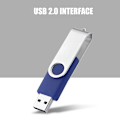 Pikkukuva 6 / 7: Pyöritettävä karkkivärinen USB 2.0 -muistilaite Peukalo Flash-asema U-levy (sininen 16 Gt)