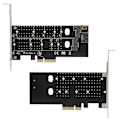 Miniatyrbillede 6 af 7: PCI-E MB2 M.2 Dobbelt Netværkskort Riser-kort NIC Adapter-kort til Computer