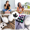 Miniatyrbilde 4 av 5: For QC35 Mikrofonutskifting for Bose QuietComfort 35 Bluetooth Trådløs Støyreduserende Hodetelefon, Avtakbar Bommikrofonkabel med Dempeknapp W