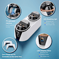 Miniatyrbillede 2 af 6: PS5 Controller-opladerstation, PS5-opladerstation med hurtigopladning 5V/3A, dobbelt controller-opladerstand til Playstation 5
