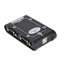 Miniatyrbilde 3 av 7: USB2.0 til RS-232 hann DB9 4-porters seriell portkort adapter konverter kontrollerkort