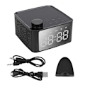 Pikkukuva 1 / 7: B1 Bluetooth 5.0 -kaiutin Monitoiminen langaton digitaalinen LED-näyttö Minikello (Musta)