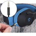Miniatyrbillede 4 af 5: For G433 Kabel 2.0M Aux Ledning Udskiftning til Logitech G433 / G233 / G Pro/G Pro X Gaming Headset med Inline Mute og Lydstyrkekontrol på PS5 / PS4 /