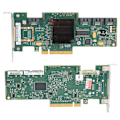 Miniatyrbillede 4 af 7: Dual Mode SATA til SAS 4-Port Disk Short Bezel Array Card LSi 9212-4i 6GB til Windows 10 / 8 / 7IT Mode