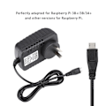 Miniatyrbild 7 av 7: DC 5V 3A Micro USB-strömadapter för Raspberry Pi 3B+/Raspberry Pi 3B/3A+ 100V 240V