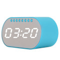 Miniatyrbild 5 av 7: T1 för Bluetooth väckarklocka digital högtalare USB-laddning med FM-radio för sovrum blå