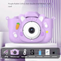 Pikkukuva 1 / 3: Lasten kamera, jolla voi ottaa kuvia ja videoita, lasten syntymäpäivälahjat, pieni järjestelmäkamera, sarjakuvalelut Purple Rabbit 32G Memory Card