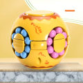 Pikkukuva 8 / 8: 2 in 1 pyörivä Fidget Spinner Magic Bean Infinity Cube Stress Relief Ball Aikuiset Lapset Unisex-Lapset Opetusleluja (Keltainen)