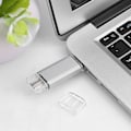 Pikkukuva 4 / 5: USB2.0 Type C Micro USB vedenpitävä U-levy Flash-asema puhelimeen PC hopea 8GB