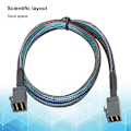 Miniatyrbild 7 av 7: Adapterkabel Data Cord SFF-8643 till SFF8643 H0106 Server Inbyggd Mini SAS HD36P Nylon Flätad (0,5 meter)