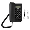 Miniatyrbild 1 av 7: KX T076 Trådbunden engelsk fasttelefon för hemmakontor (telefonledning med slumpmässig färg)(svart)
