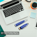 Miniatyrbillede 5 af 7: Tre i én multifunktion USB Flash Disk Touch Screen Pen Blå 128G