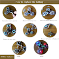 Miniatyrbillede 7 af 8: Fidget Spinner, 5-pak LED Light Up Fidget Spinner - Finger Toy Hand Fidget Spinner - Fødselsdagsgave, Belønning til Studerende, Hold Fokus, Stressaflastning (5-pak)