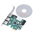 Miniatyrbillede 1 af 7: Desktop PCI-E til 2-port standard USB 3.0 PCI Express-kort 2-port 19-pin USB3.0 udvidelseskort
