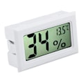 Miniatyrbild 3 av 7: Mini elektronisk reptiltermometer och hygrometer med inbyggd sond LCD-display vit