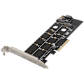 Miniatyrbillede 2 af 7: PCI-E MB2 M.2 Dobbelt Netværkskort Riser-kort NIC Adapter-kort til Computer
