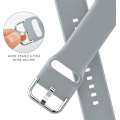 Pikkukuva 4 / 4: Apple Watch -ranneke, pehmeä silikoniurheiluranneke, vaihdettava ranneke, sopii koko Iwatch-sarjaan (vaaleanharmaa 38/40/41 mm)