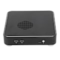 Miniatyrbillede 6 af 7: Stationær computerkabinet God varmeafledning Ekstraordinær kompakt sort Mini HTPC-kabinet til hjemmevideokomputer