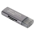 Miniatyrbilde 5 av 7: 3 i 1 USB-lagringskortleser 5 Gbps Plug and Play bærbar OTG-kortleser med snor for telefon PC