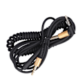 Miniatyrbilde 7 av 7: Hodetelefon spiralformet ledning 3,5 mm lydkabel erstatning med volumkontroll for Major/Major 2