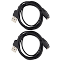 Miniatyrbilde 7 av 7: 2 stk ladekabel kompatibel med Fitbit Fenix 6X Smart Watch USB ladekabel ledning adapter erstatning