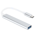 Miniatyrbild 4 av 7: 4-portars USB 3.0-hubb Multifunktion Typ C Splitter Extender Dock Adapter OTG PC (Silver)