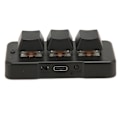 Miniatyrbilde 7 av 7: 3-tasters mini tastatur 3-modus USB trådløs 2.4G Bluetooth HID programmering blå bryter mini makro mekanisk tastatur