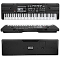Miniatyrbild 5 av 5: 61 tangenter digitalt elektroniskt orgel bärbart keyboard med mikrofon för barn