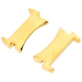 Miniatyrbilde 6 av 7: 1 par/sett rustfritt stål stropp tilkoblingsadapter for Galaxy Watch 4 Watchband Connect PartGold