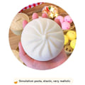Miniatyrbillede 7 af 7: Udpak Steamed Stuffed Bun Squeeze Toy, Slow Rising Bun Squishies Simulation Decompression Toy, til børn og voksne