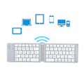 Miniatyrbild 5 av 7: Bärbar F68 universell hopfällbar Bluetooth trådlöst tangentbord för iOS för Android för Windows Grå