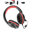 Miniatyrbilde 7 av 7: Gaming Headset M18 Stereo Sound USB Wired Color Light for Computer with MicrophoneBlack and Red