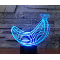 Miniatyrbillede 2 af 7: 3D Banan Fjernbetjening 16 Farve Natlys Illusion Akryl LED Bord Sengelampe Børneværelse Skrivebords Dekoration Fødselsdagsgaver Legetøj til Børn