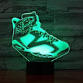Miniatyrbild 2 av 7: 3D LED Nattlampa, 3D Optisk Illusion Lampa Sneakers Modellering 16 Färgbyte Bordsslampa, Sovrumslampa, för Barn Pojkar och Flickor