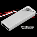 Pikkukuva 7 / 7: Netac U326 USB 2.0 -muistitikku, nopea flash-asema, metallirunkoinen USB-asema, hopea (16 Gt)