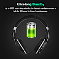 Miniatyrbilde 4 av 7: 3D-lyd effekt Foldable justerbar Over Ear Bluetooth 4.1 støyreduksjonshodetelefoner Svart
