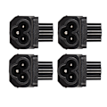 Miniatyrbild 6 av 7: 4PCS IEC320 C6 till IEC320 C5 Strömadapter Plug and Play C6 till C5 Höger Vinklad 90 Graders Strömadapter för UPS PDU Server