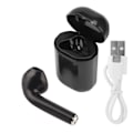 Miniatyrbillede 1 af 7: Y-19 Bærbar Enkeltsidet In-ear Trådløs 5.0 Bluetooth Headset til Musiklytning (sort)