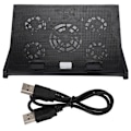 Miniatyrbilde 1 av 7: Nuoxi M7 Notebook Cooler Tilting 5-Mode Justerbar Datamaskin Base for Bærbar PC opptil 17 tommer