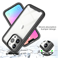 Pikkukuva 3 / 6: JUSTUP Design iPhone-kotelo sisäänrakennetulla näytönsuojalla, erittäin kestävä koko kehon suojaus, iskunkestävä läpinäkyvä kotelo iPhone XR:lle (vaaleanpunainen)
