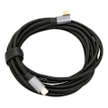 Miniatyrbillede 5 af 7: USB C til USB C 3.1 Gen 2-kabel 100W 5A ved 20V Understøtter 4K ved 60hz Videooutput 10Gbps Dataoverførsel med for E Marker Chip 3meter/9.8ft