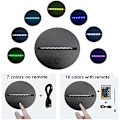 Miniatyrbillede 5 af 7: 3D Traktor Bil Illusion LED Natlampe 7 Farver Skiftende Smart Touch Bordlampe Dekoration Gavebutik Bar Soveværelse Lys (Sprækket Base med Fjernbetjening, Lastbil-3)