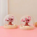 Miniatyrbillede 2 af 5: DIY Håndlavet Sakura Natlys Kreativ Atmosfærisk Lys Soveværelse Varmt Dekoration Pynt Gave til Venner Drenge