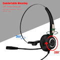 Miniatyrbillede 4 af 7: USB Call Center trådløst headset med klar stereolyd USB Call Center headset med mikrofon