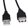 Miniatyrbild 4 av 7: 5 fot hög hastighet USB 2.0 typ A hane till typ A hona förlängningskabel svart