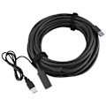 Pikkukuva 1 / 7: USB3.0 Uros-Nainen Nopea Laajennuskaapeli (Musta 10m)