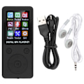 Miniatyrbillede 1 af 7: T1 Musik MP3 MP4 Afspiller 8G Bluetooth Understøtter 32G Hukommelseskort Runde Knapper Sort